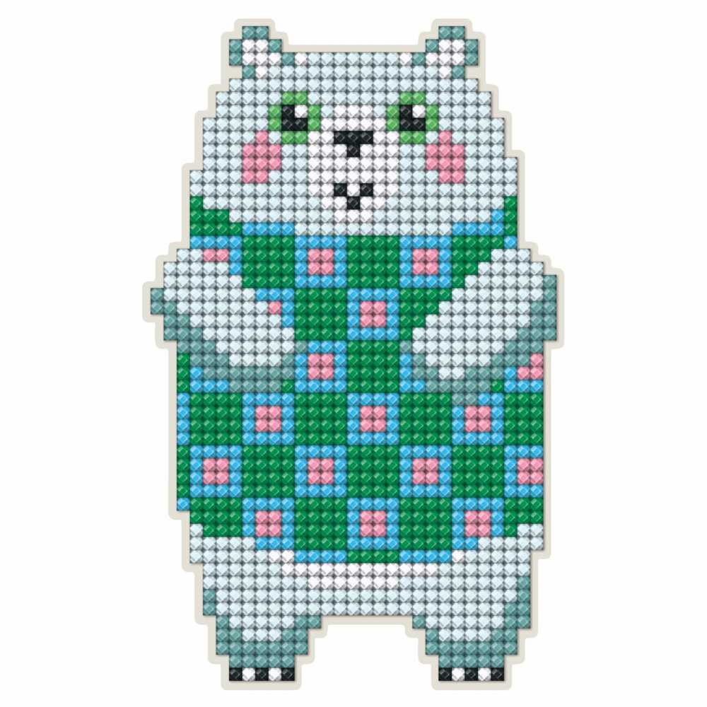 Collection D`Art Kreativni set sa perlicama Medved, Magnetni, 8cm x 12.7cm