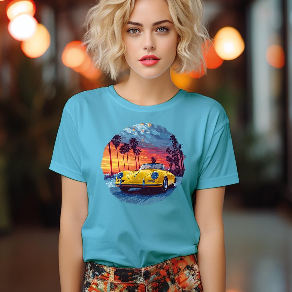 Camiseta Majica sa štampanim printom Cam 834, Ženska, Akvamarin