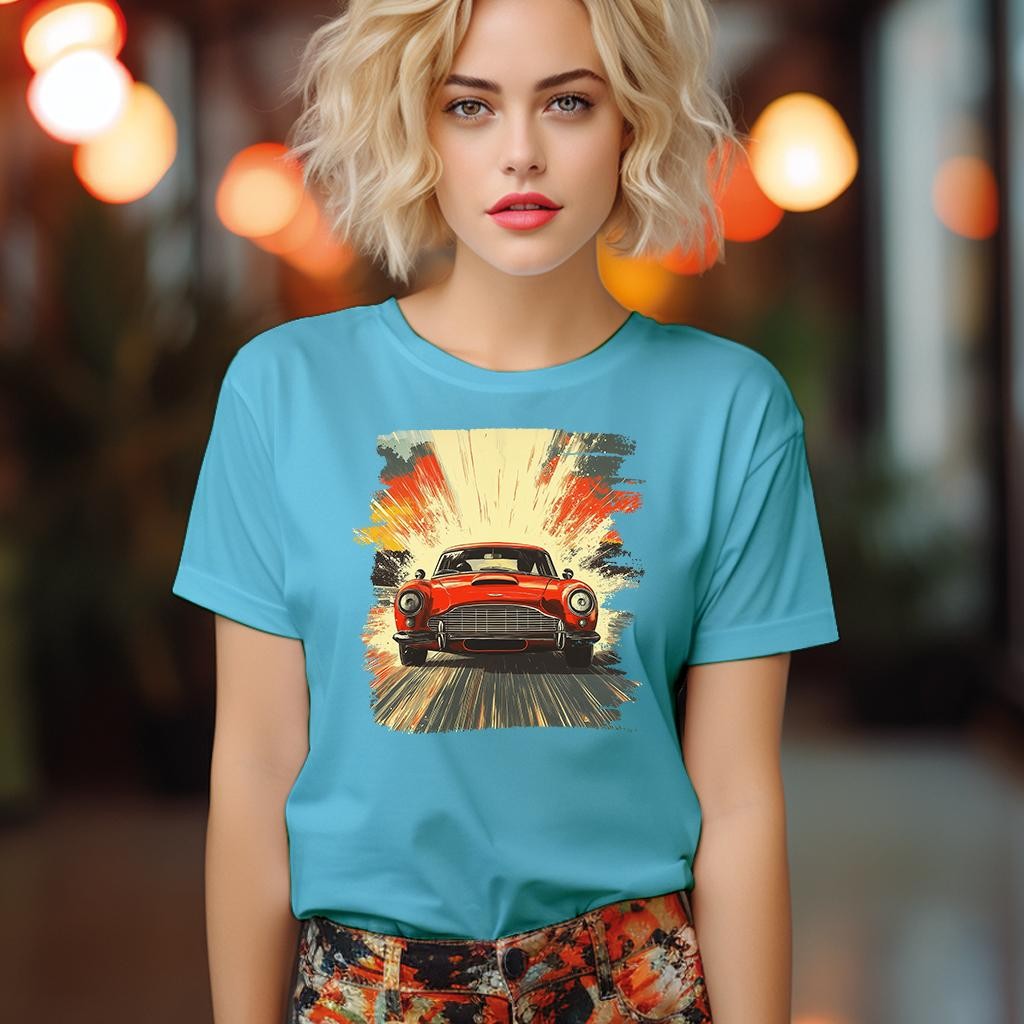 Camiseta Majica sa štampanim printom Cam 833, Ženska, Akvamarin