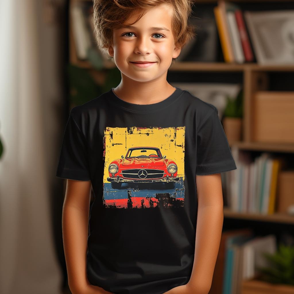 Camiseta Majica sa štampanim printom Cam 830, Dečija, Crna