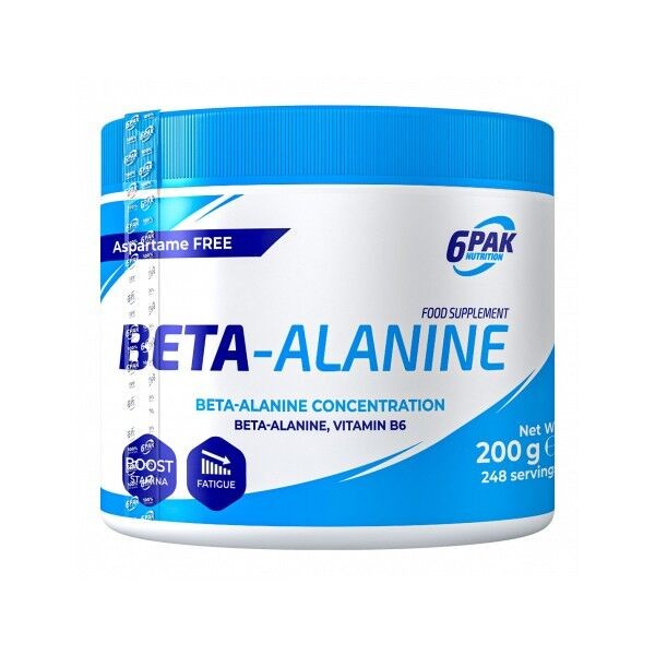6PAK Nutrition Suplement Beta-Alanin, 200g