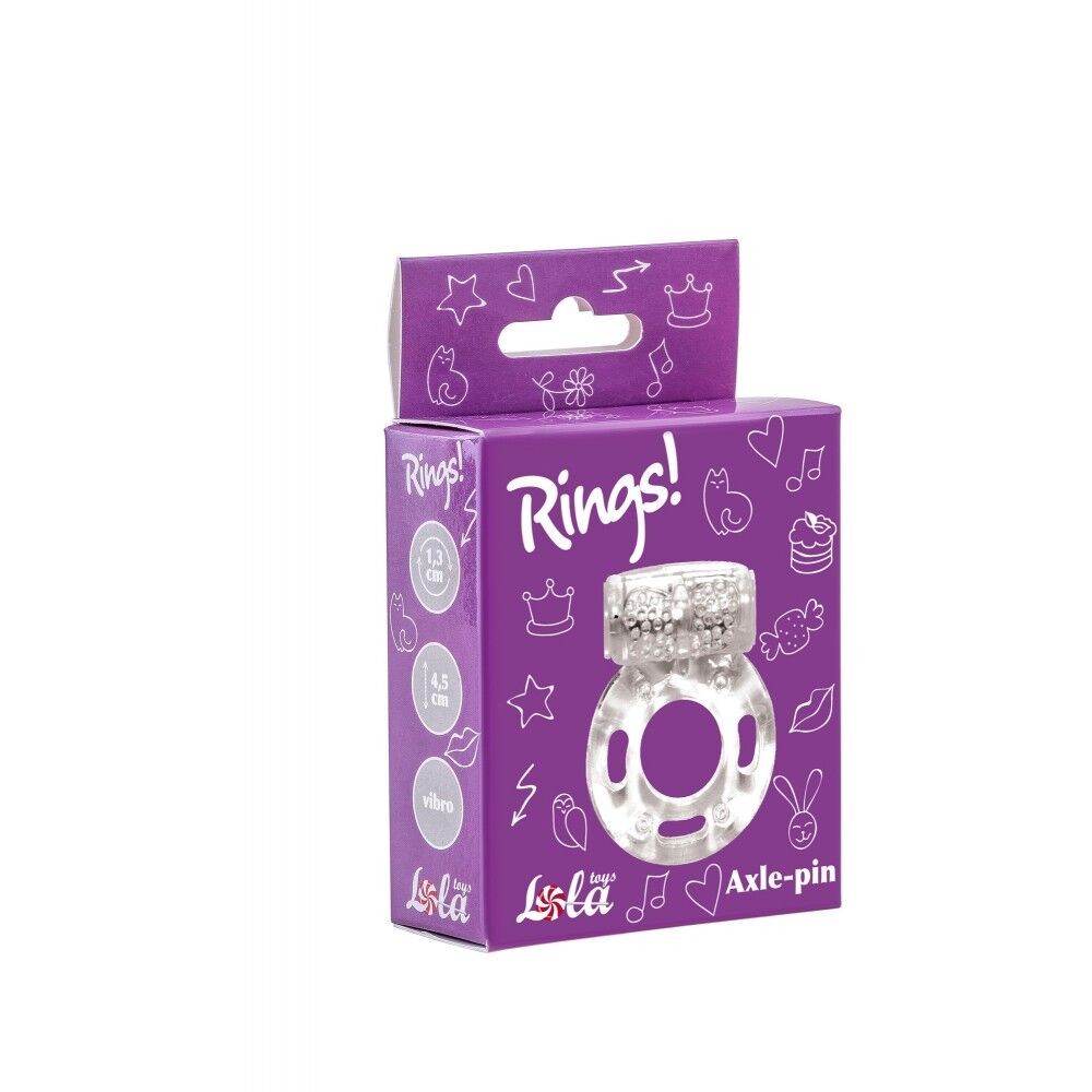 Lola Games Vibro prsten Rings Axle-pin white, 4.5cm, Beli