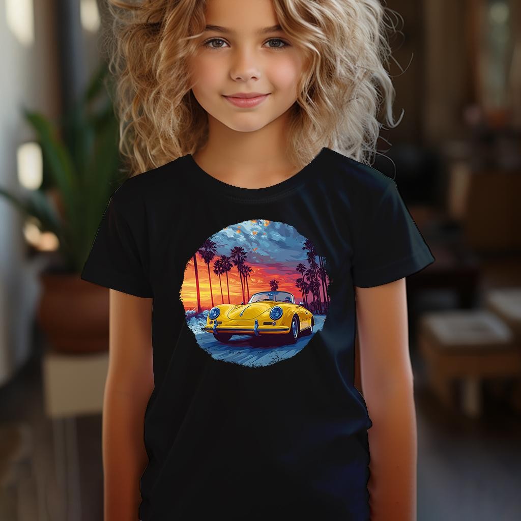 Camiseta Majica sa štampanim printom Cam 834, Dečija, Crna