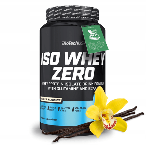 BioTech USA Protein Iso Whey Zero, Vanila, 908g