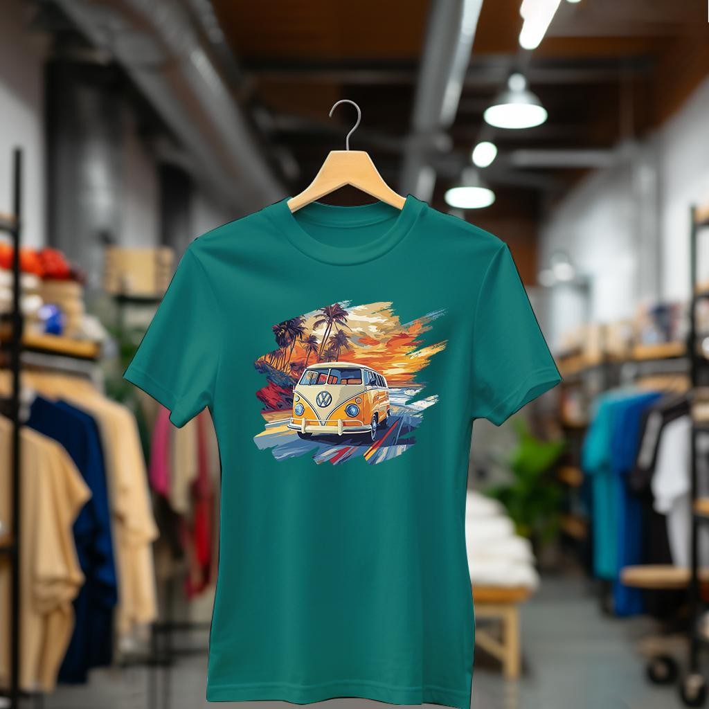 Camiseta Majica sa štampanim printom Cam 837, Ženska, Bambus