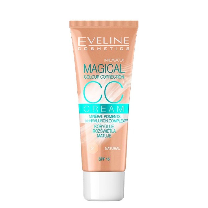 Eveline Cosmetics Cc krema spf15+ br 51, 30ml, Natural