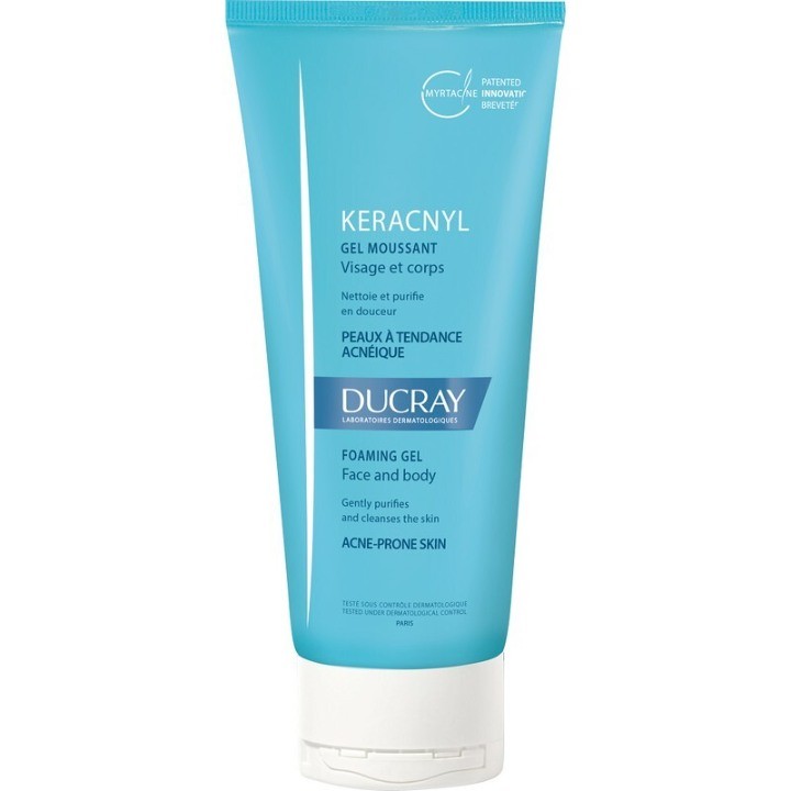 Ducray Keracnyl penušavi gel za lice, 200ml