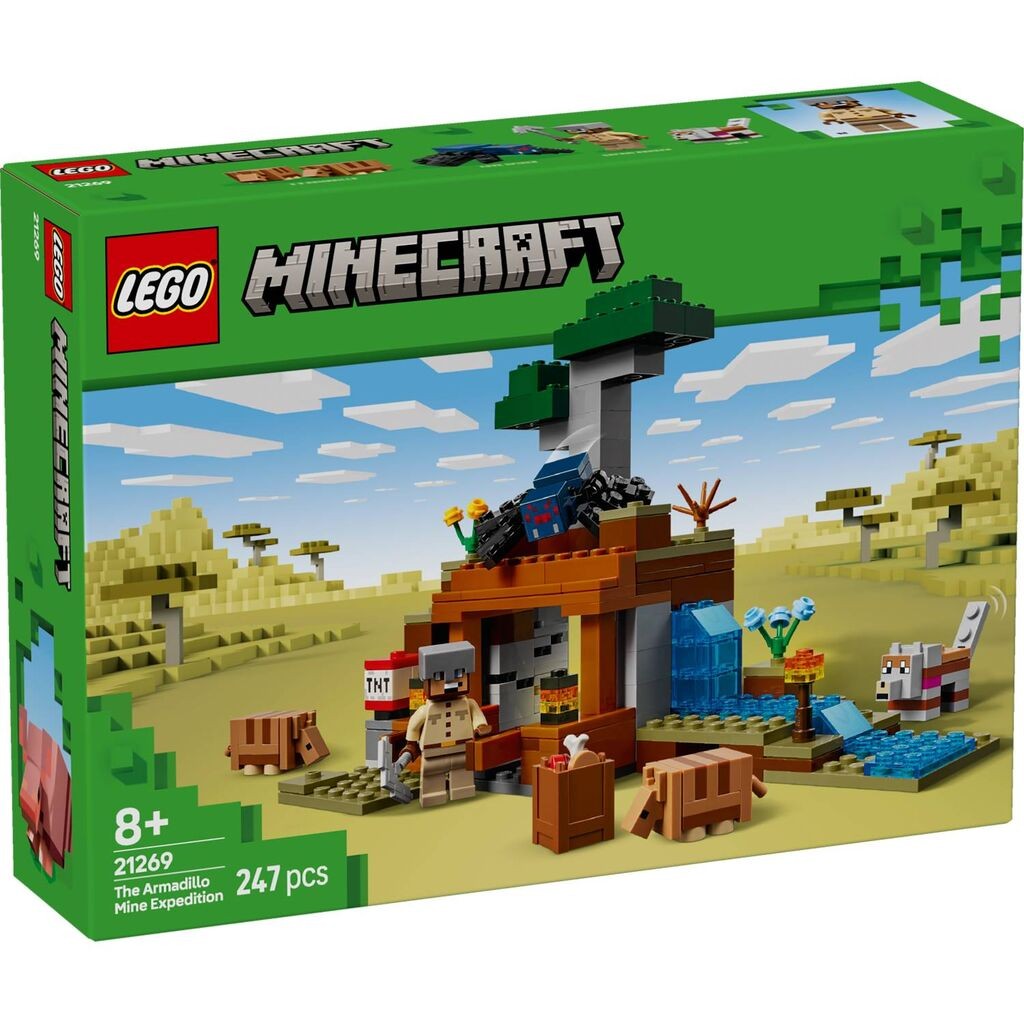 LEGO Minecraft Ekspedicija rudarenja uz pomoć armadila 21269