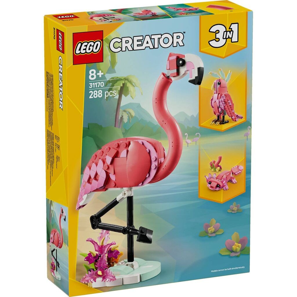 LEGO Creator 3in1 divlje životinje Ružičasti flamingo 31170