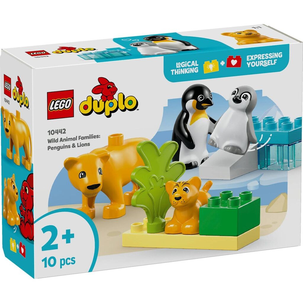 LEGO Duplo Porodice divljih životinja pingvini i lavovi 10442