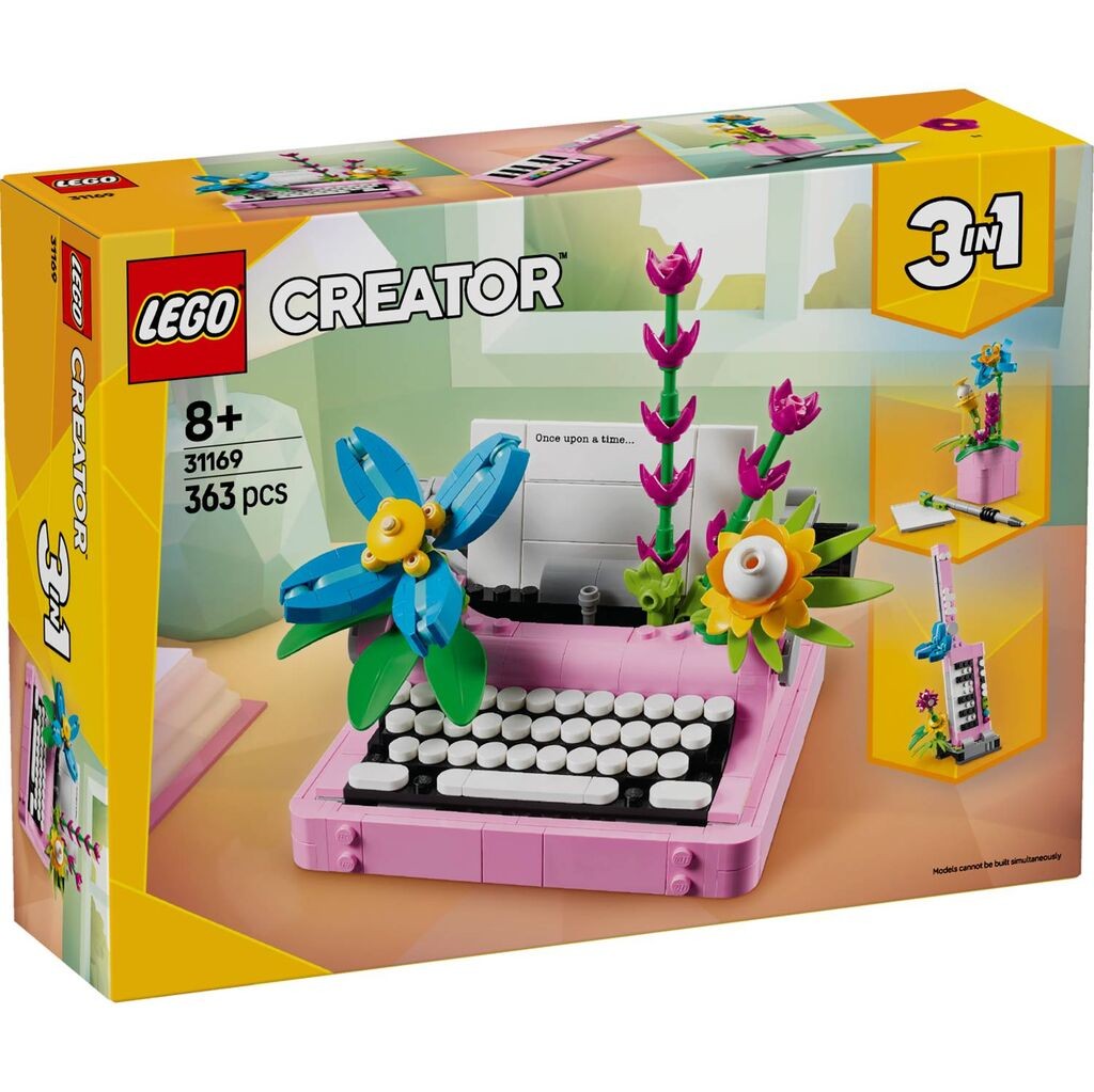 LEGO Creator 3in1 Pisaća mašina sa cvećem 31169