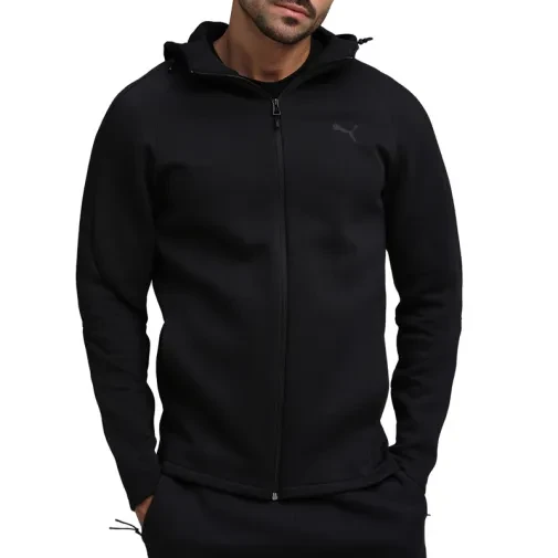Puma Muški duks Evostripe core fz hoodie, Crni