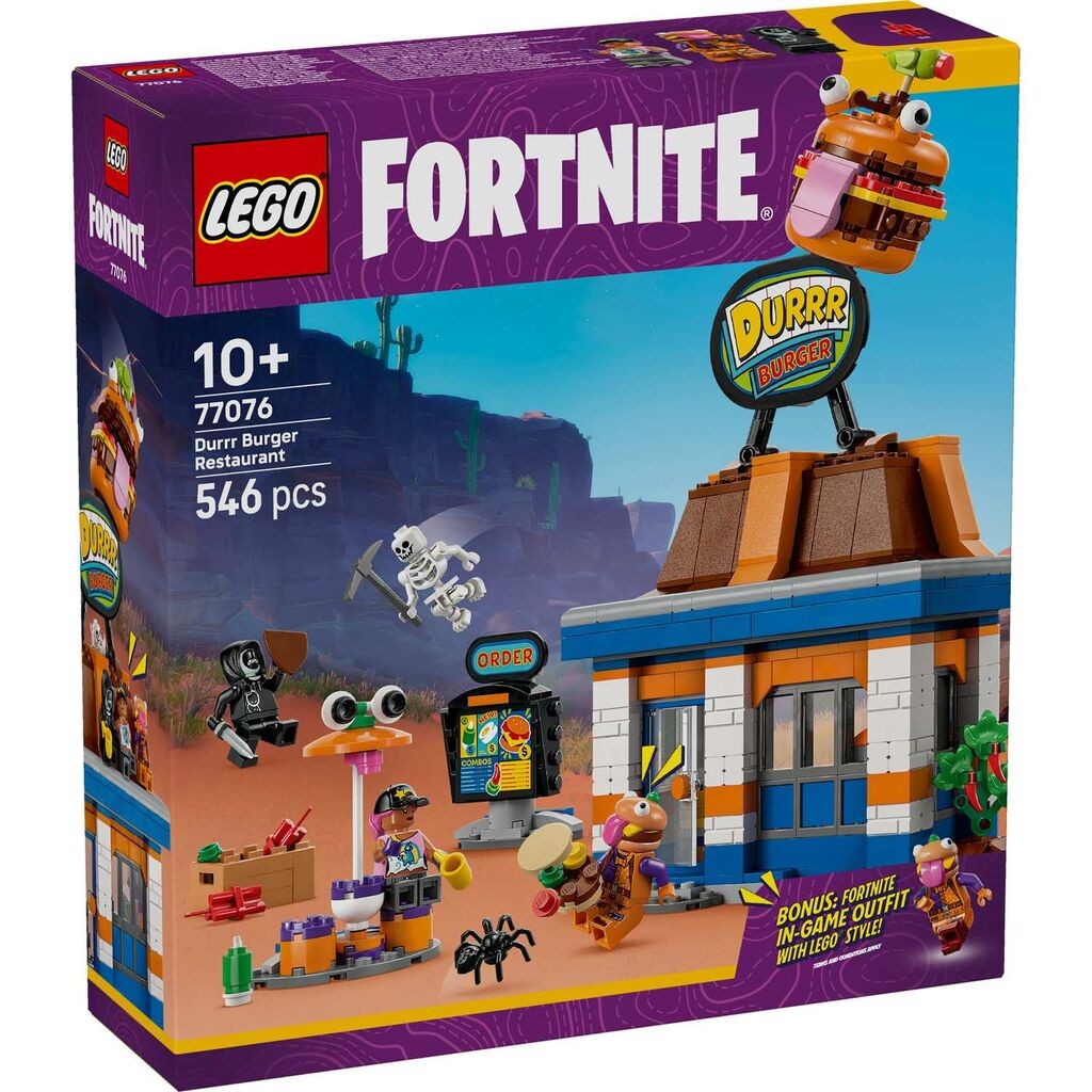 Igračke Lego kockice Fortnite Durrr Burger restoran 10+