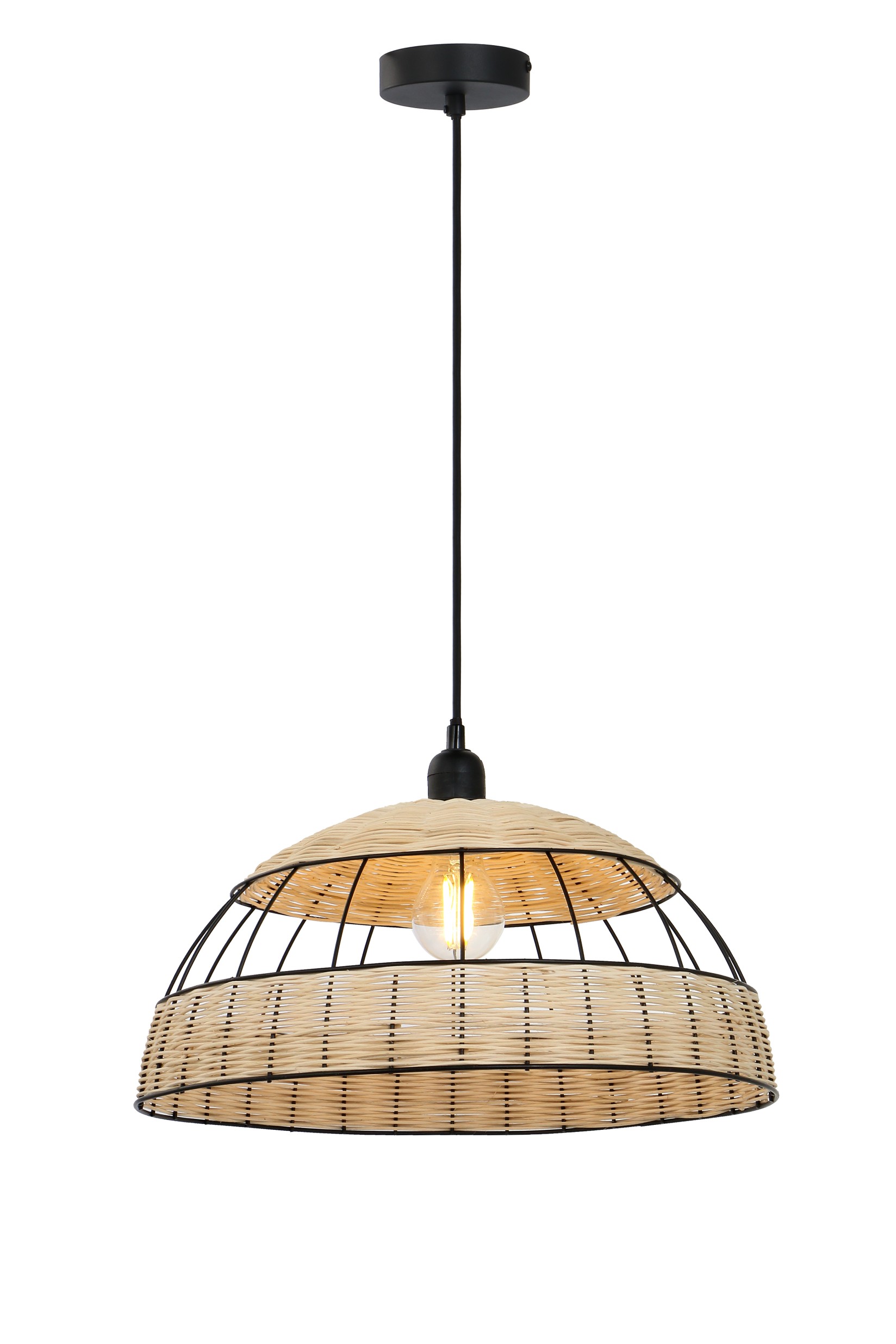 Viseća lampa crna, 1x E27