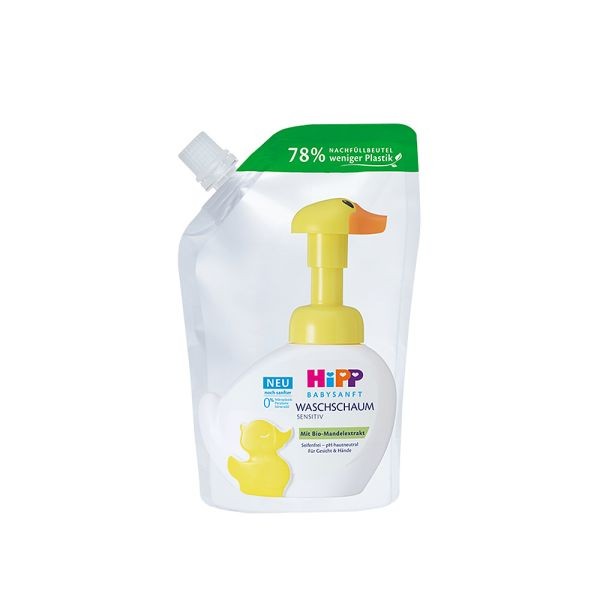 HiPP Babysanft Pena za pranje ruku i lica - dopuna, 250ml