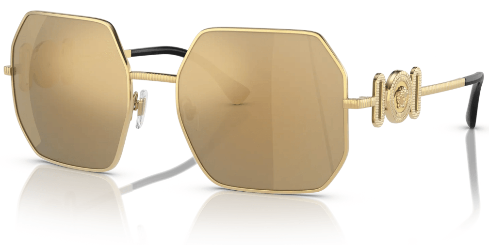 VERSACE Ženske naočare za sunce 0VE2248 10027P 58, Zlatne boje