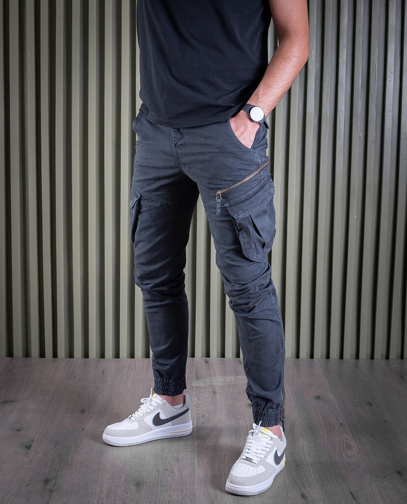 Denistar Muške pantalone 100-2708, Kargo, Tamno sive