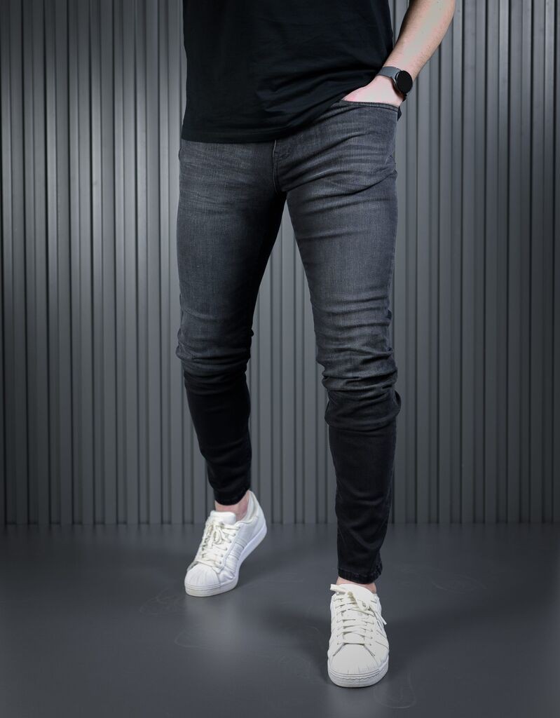 Denistar Muške farmerke 100/2803, Slim fit, Crne