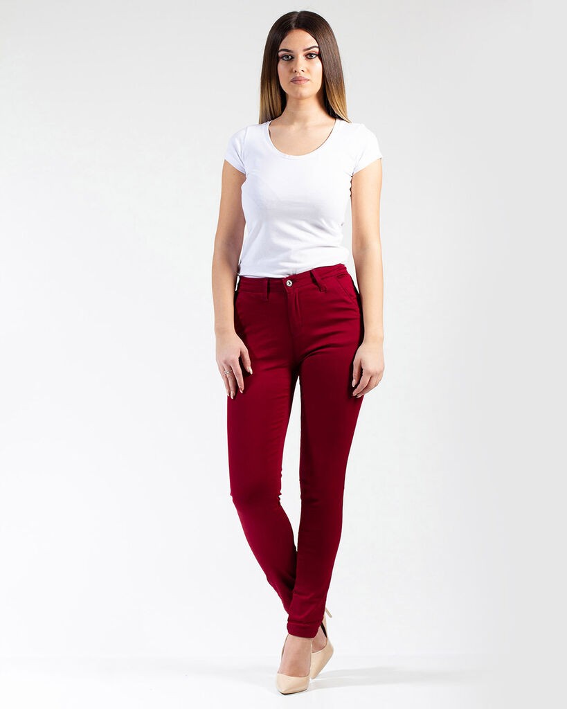 Denistar Ženske pantalone 200-369-3, Regular, Crvene