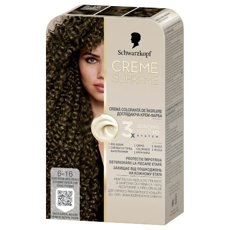 Schwarzkopf Farba za kosu Creme supreme,  6-16 cool pearly