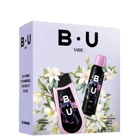 Bu Ženski set Vibe gel za tuširanje 250ml+dezodorans 150ml