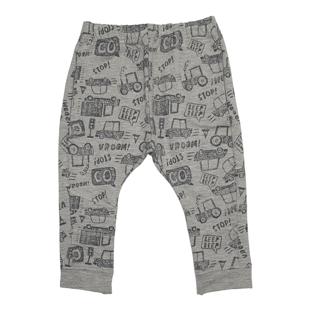 KIKO CLUB Helanke za bebe Traktor, Sive