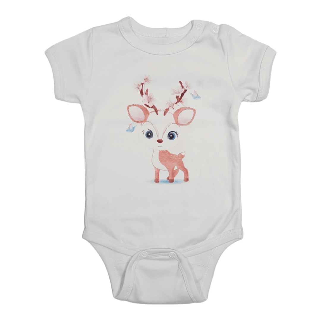 KIKO CLUB Bodi za bebe kratkih rukava, Beli