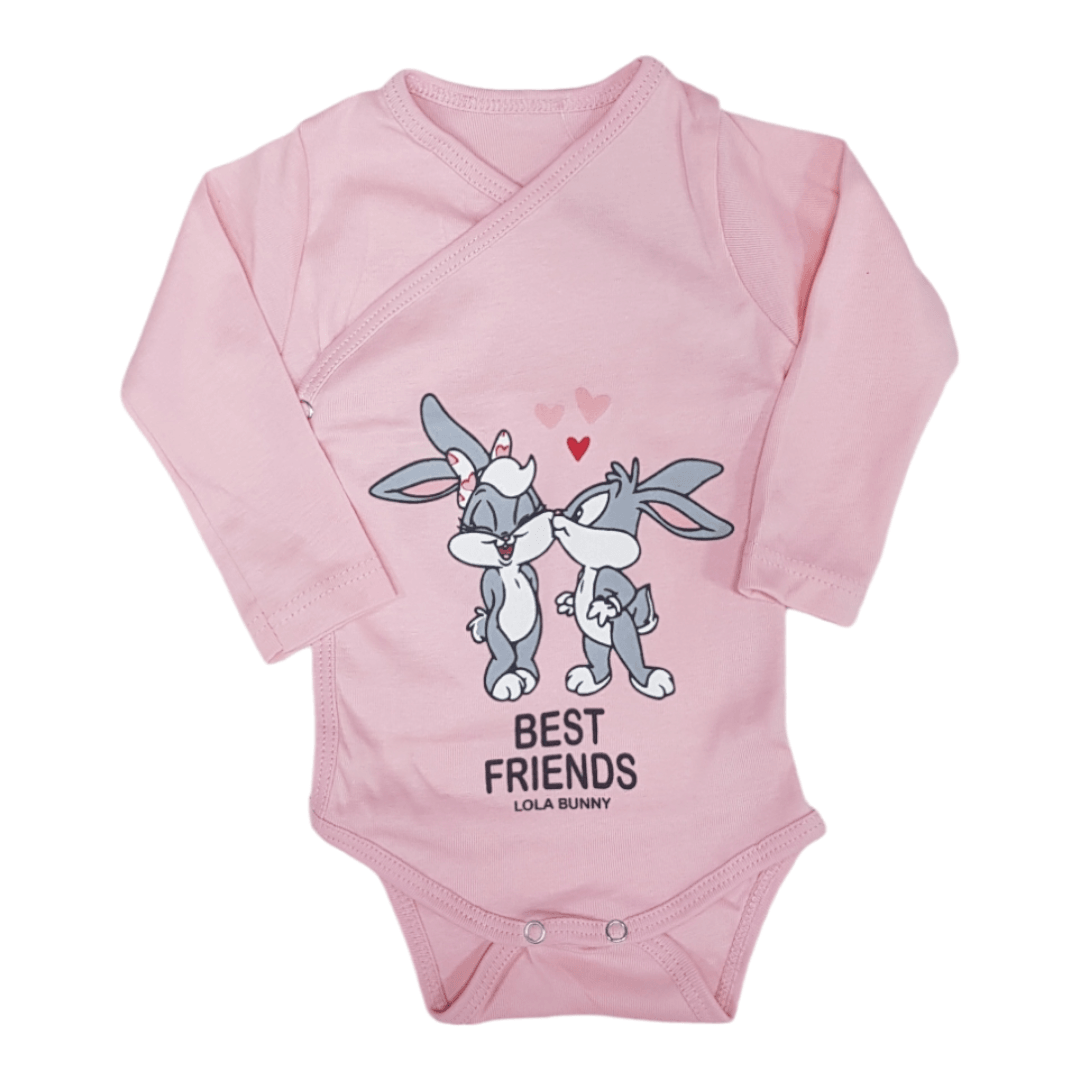 KIKO CLUB Bodi za bebe dugih rukava, Roze