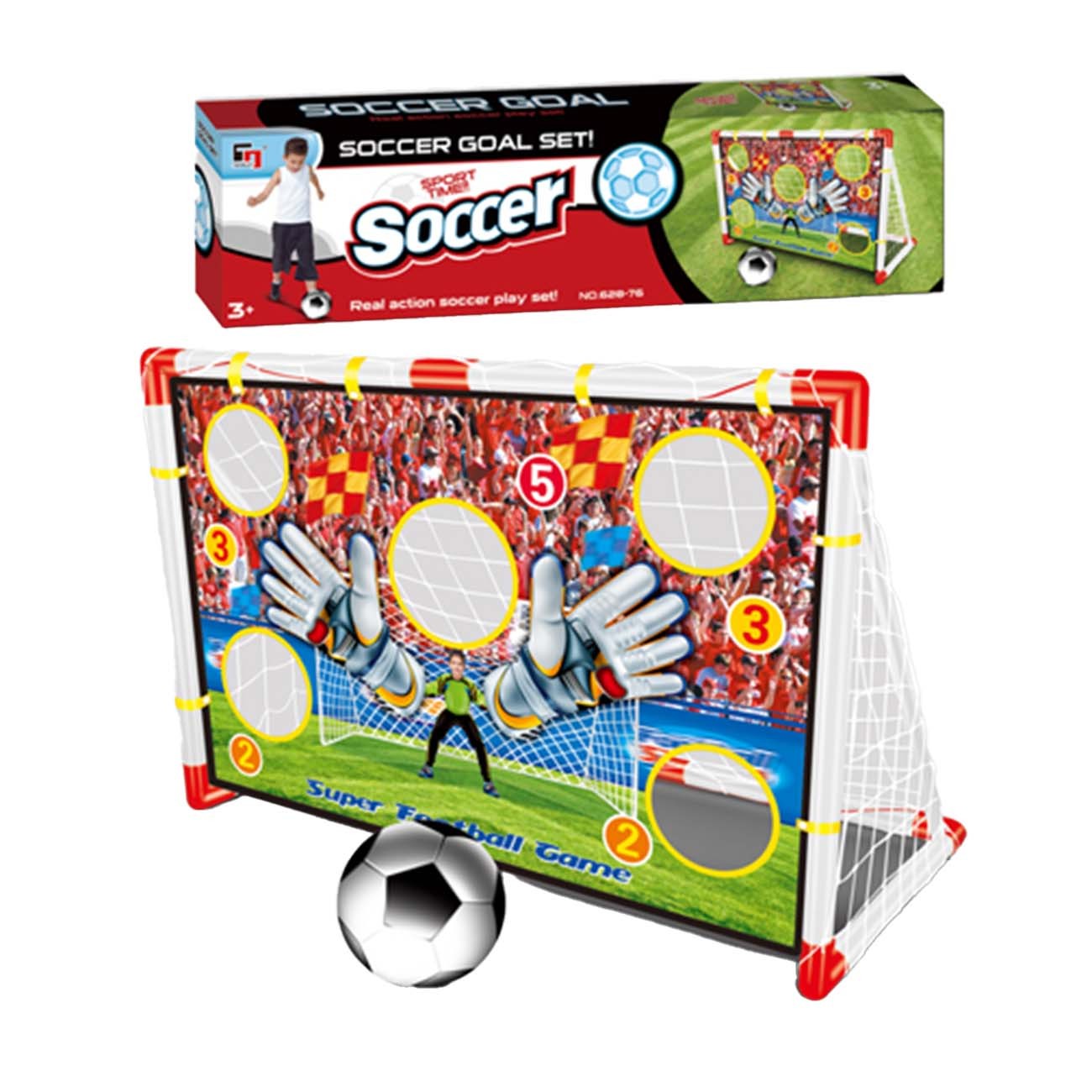 Tengjia Set gol za vežbanje gađanja, Crveno-beli