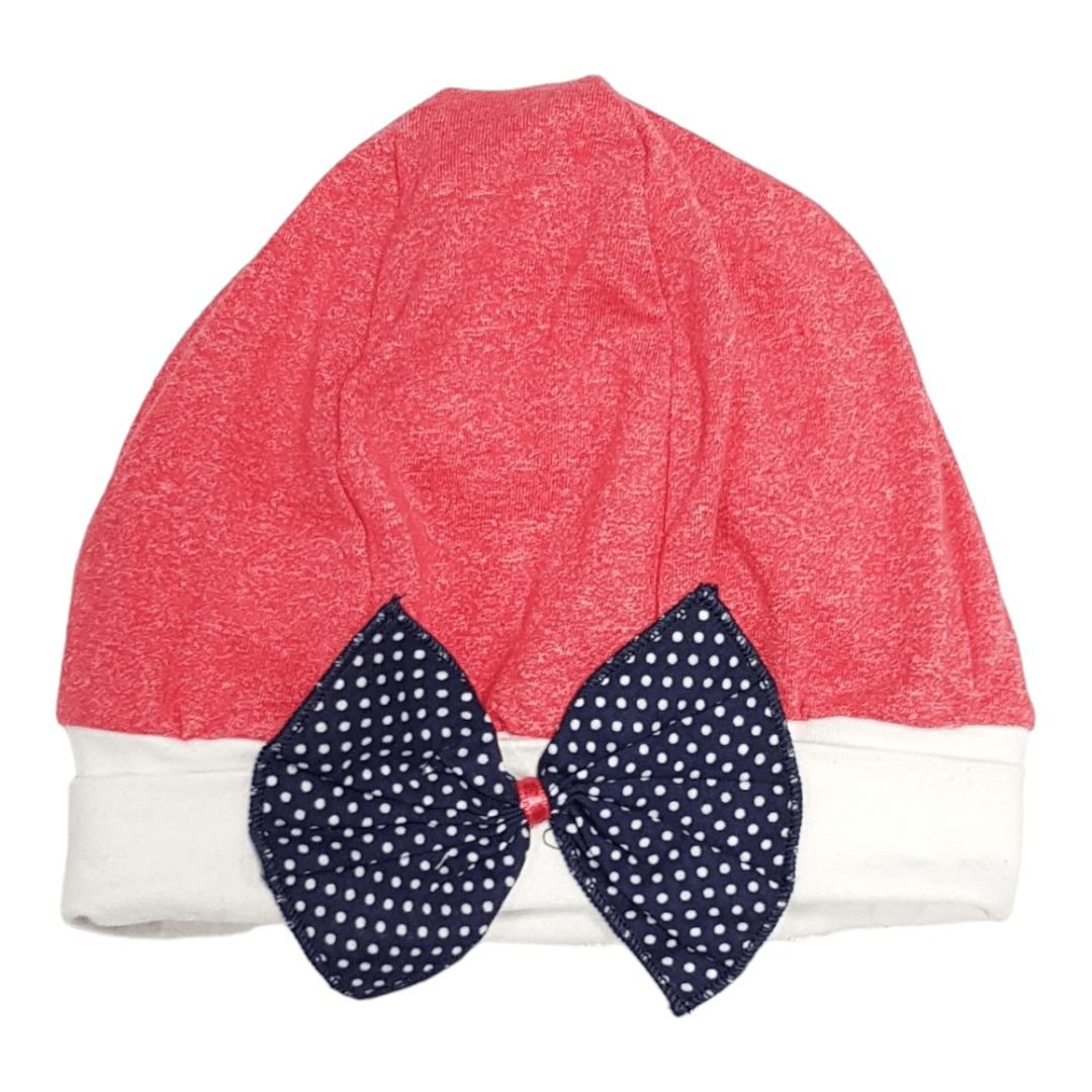 Kapa za bebe sa mašnom, Crvena