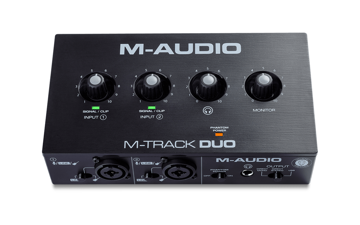 M-AUDIO Dvokanalna USB Zvučna karta M-Track Duo, Crna