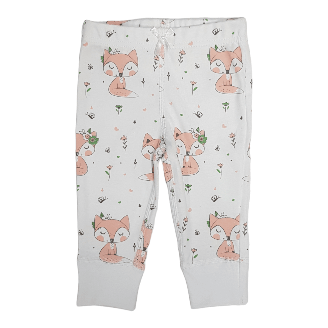 KIKO CLUB Helanke za bebe Lisice, Bele