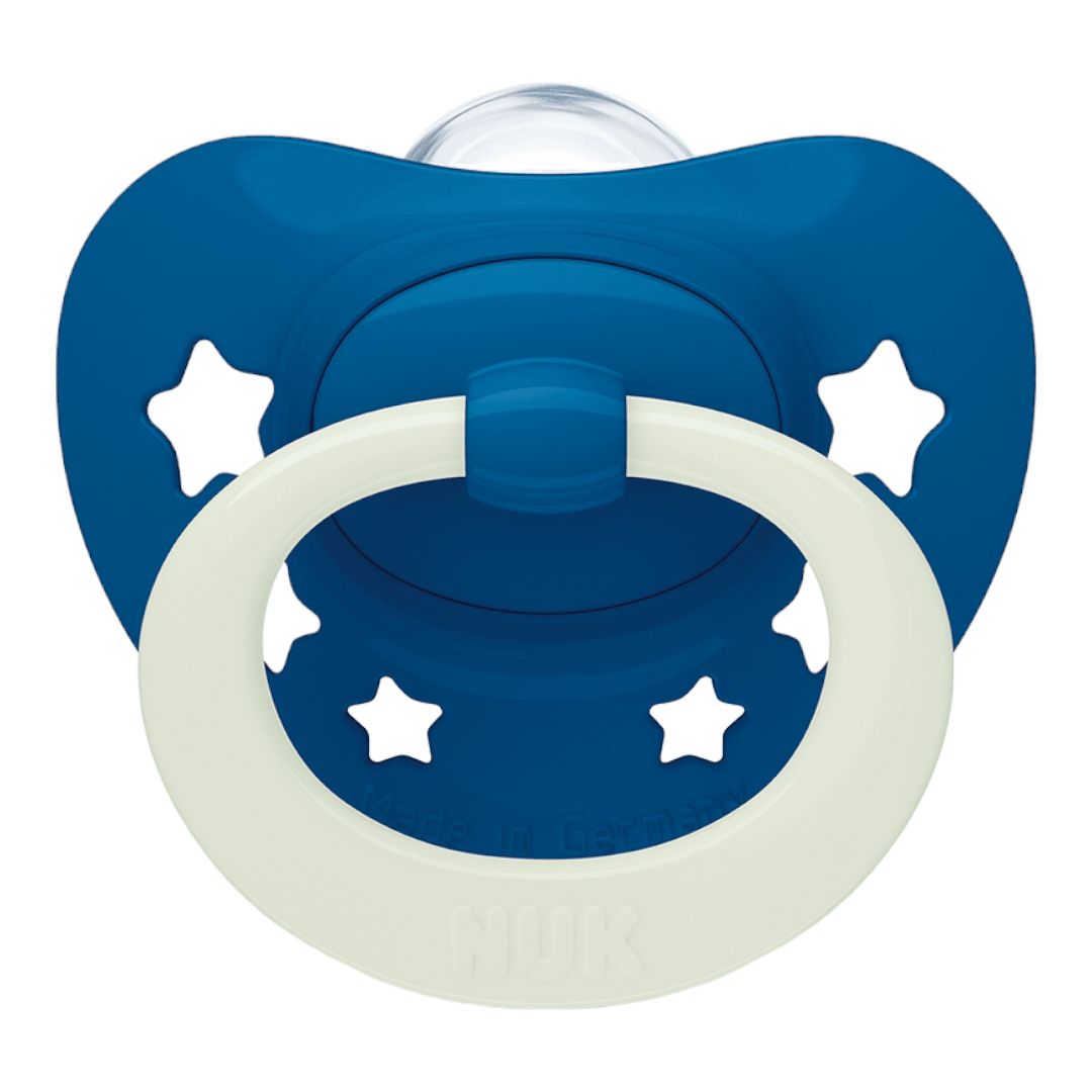 NUK Silikonska varalica za bebe, 6-18m, Plavo-bela