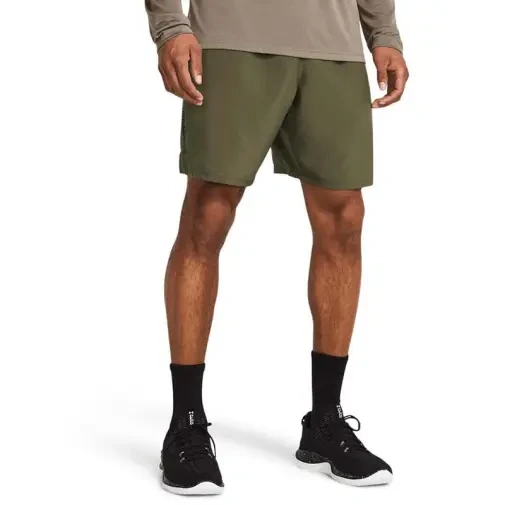 Under Armour Muški šorts od Tech Voven Vordmark, maslinasti