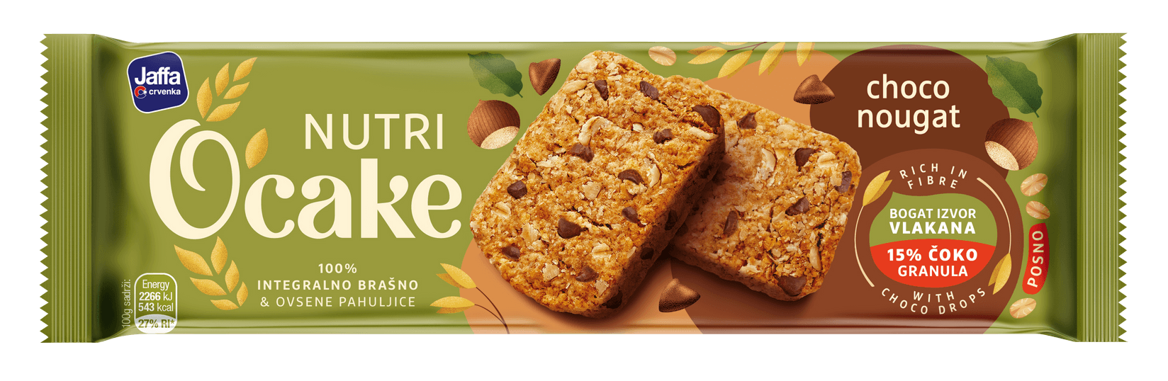 ЈAFFA Nutri o'cake čoko nugat. 115