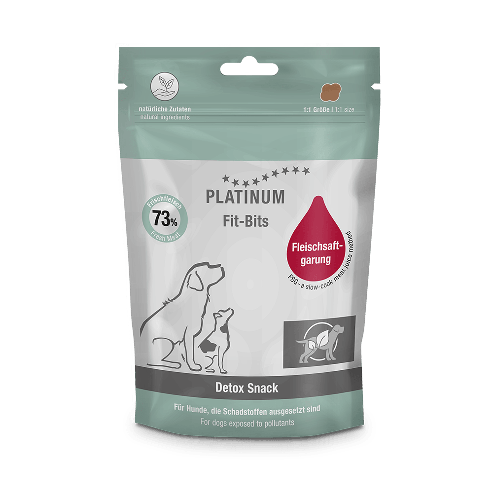 PLATINUM Poslastice za pse Fit-Bits Detox, 150g