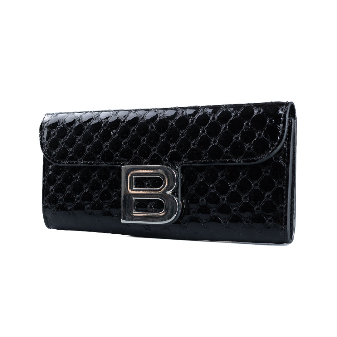 BUFFALO Ženski novčanik Moskva 220, Kroko, Crni