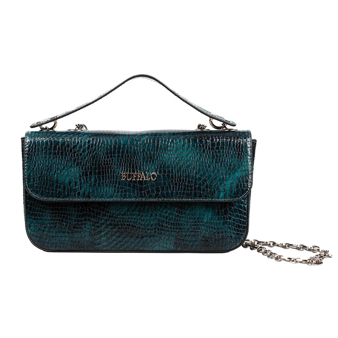 BUFFALO Ženska torba Tunis Nikl 202, Plava