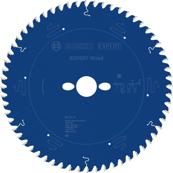 Bosch List testere za drvo Expert 2608902235, 250 mm, 60T