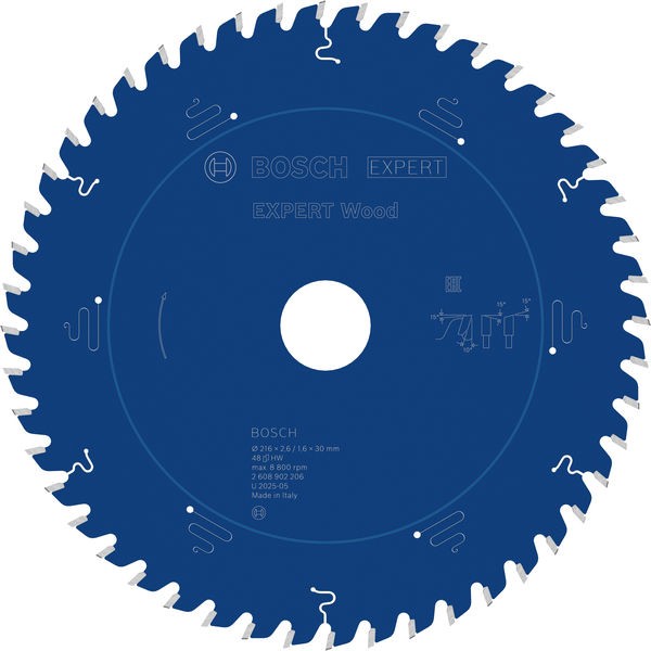 Bosch List testere za drvo Expert 2608902206, 216 mm, 48T