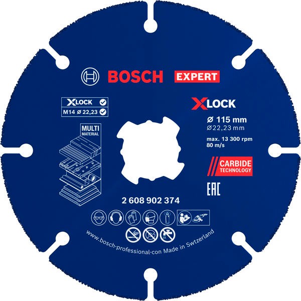 Bosch Karbidni višenamenski disk Expert 2608902376, X-Lock, 115 mm