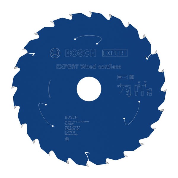 Bosch List testere za drvo Expert, 190mm, 24T