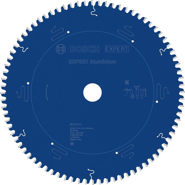 Bosch List testere za aluminijum Expert 2608902243, 254 mm, 80T