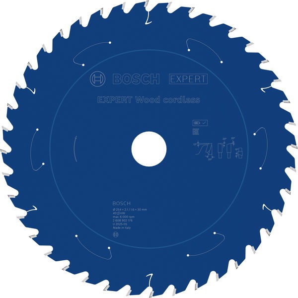 Bosch List testere za drvo Expert, 254mm, 40T