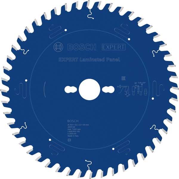 Bosch List testere za laminat panele Expert 2608902193, 250 mm, 48T