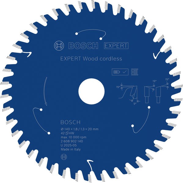 Bosch List testere za drvo Expert, 140mm, 42T