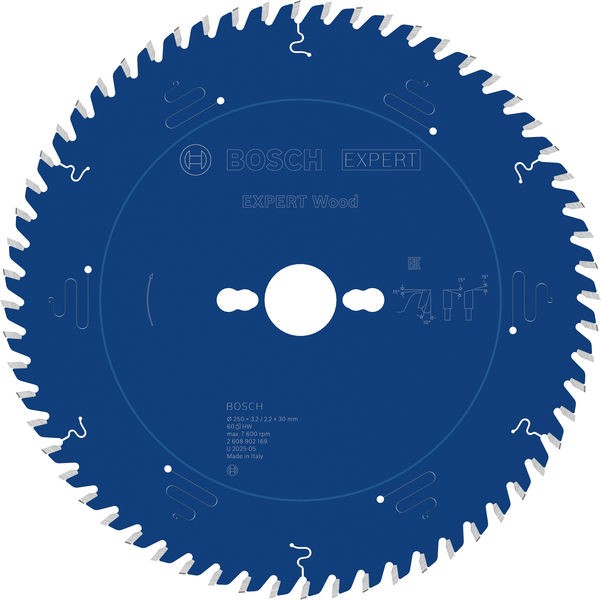 Bosch List testere za drvo Expert, 250mm, 60T