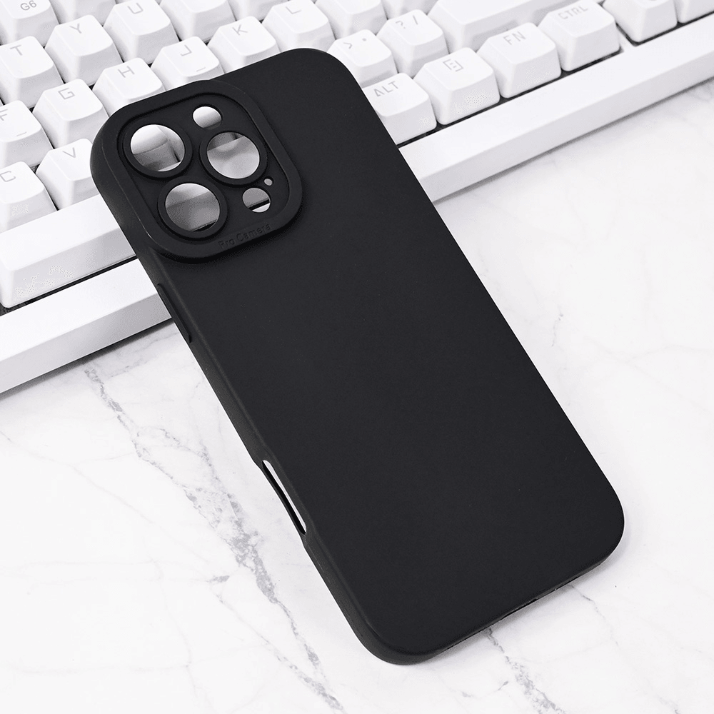 TERACELL Maska za iPhone 16 Pro Max Silikon Pro Camera, Crna