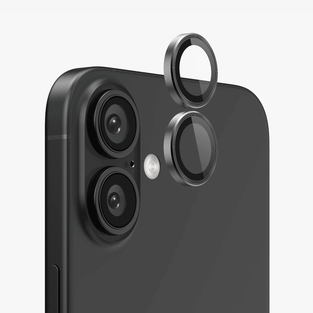 TOP SHOCK Zastita za kameru za iPhone 16/iPhone 16 Plus, Crna