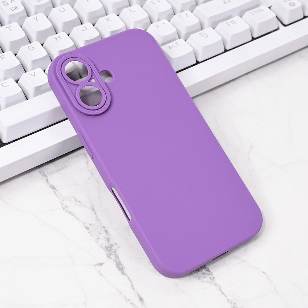 TERACELL Maska za iPhone 16 Silikon Pro Camera, Ljubičasta